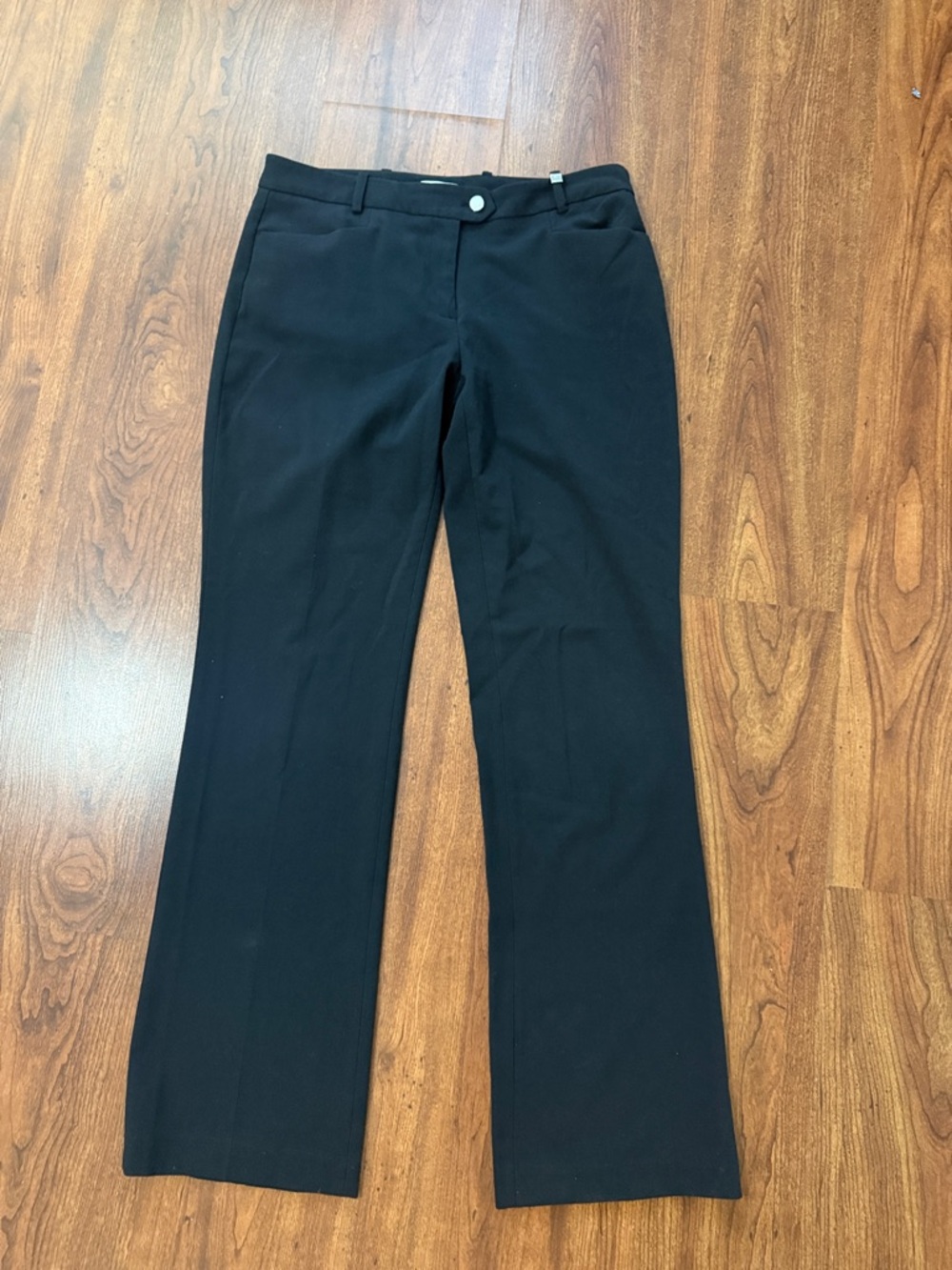 Calvin Klein Black Professional Straight-Leg Pants